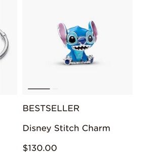 Disney Blue Stitch Charm